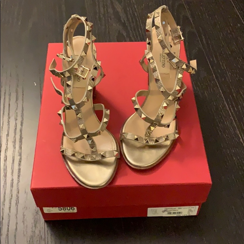 Valentino rockstud leather sandals